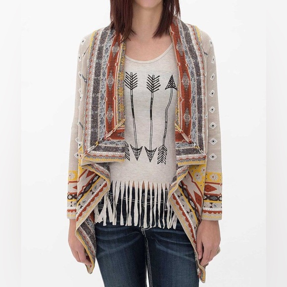 NWT Freeway Southwestern Flyaway Cardigan Size Large + Free Shipping - Picture 3 of 9